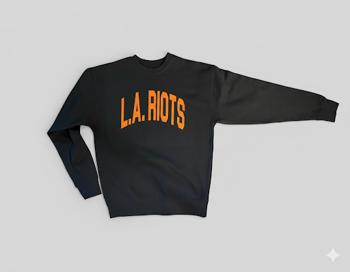 L.A. RIOTS Varsity Crewneck Orange/Black