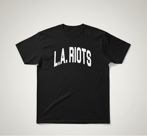 L.A. RIOTS Varsity Tee – Black/White